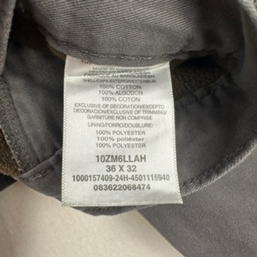 Wrangler Cargo Pants Mens 36x32 Gray Fleece Lined Outdoor Workwear Gorpcore - Picture 6 of 11